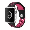 Apple Watch Ultra & Series Silicone Sport Band, Black Rose Red, 42-49mm - 4