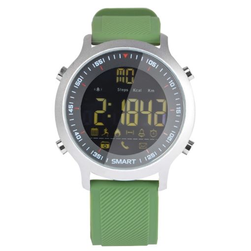 EX18 Smart Sports Watch - FSTN Screen, TPU Strap, Bluetooth, Green - 1
