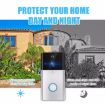 VESAFE HD 720P WiFi Video Doorbell, Night Vision, Motion Detection, Silver - 9