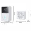 DoorBell X3 VGA WiFi Smart Video Doorbell with Chime, Night Vision, White - 2