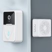 DoorBell X3 VGA WiFi Smart Video Doorbell with Chime, Night Vision, White - 5