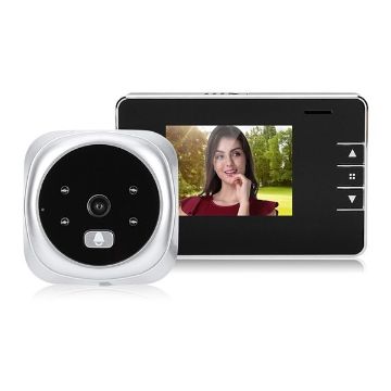 2.8" Screen 0.3MP Digital Peephole Viewer Security Camera Door Bell - 1