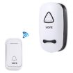 VOYE V025F Wireless Doorbell, 38 Sounds, Remote Control, US Plug, White - 1