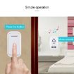 VOYE V025F Wireless Doorbell, 38 Sounds, Remote Control, US Plug, White - 9
