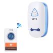 VOYE V025A Wireless Doorbell, 38 Sounds, Remote Control, US Plug, White - 1