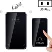 CACAZI FA8 Self-Powered Wireless Doorbell, US Plug, Black - 1