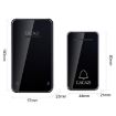 CACAZI FA8 Self-Powered Wireless Doorbell, US Plug, Black - 2