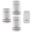 CACAZI V027G Wireless Doorbell, 1 Button 3 Receivers, US Plug, Self-Powered - 2