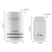 CACAZI V027G Wireless Doorbell, 1 Button 3 Receivers, US Plug, Self-Powered - 3