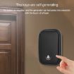 CACAZI FA88 Wireless Doorbell, Self-Powered, UK Plug, Black - 8