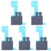 Apple Watch Series 10 46mm LCD Flex Cable Heat Sink Sticker 5pcs - 1