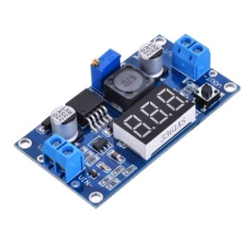 LM2596 Power Step-down Voltage Regulator Module with Voltmeter Display - 1