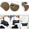 Cavans Black Single Shoulder, Waist, Chest, Messenger Bag - 4