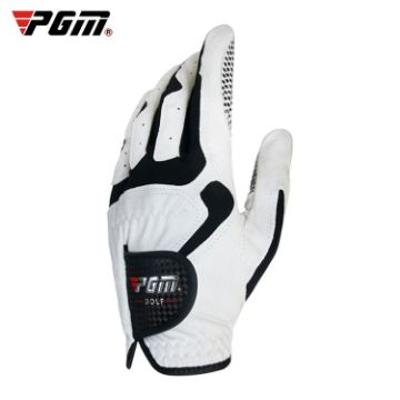 PGM Golf Left Hand Anti-Slip Gloves for Men, White, Size 23 - 1