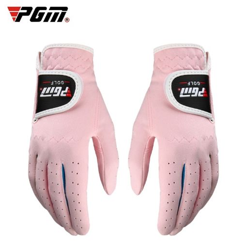 PGM Kids Golf Gloves Pink Size 14 - Soft Microfiber Cloth Pair - 1