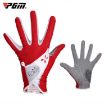 Women's Red PGM Golf Gloves - Non-Slip PU Leather, Size 20 - 1