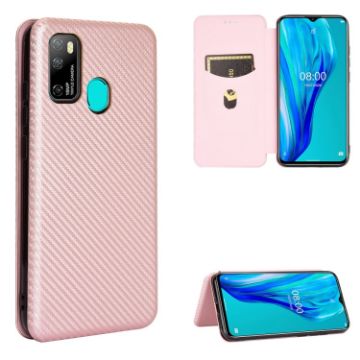 Ulefone Note 9P Pink Flip Case with Card Slot - TPU + PC + PU Leather - 1