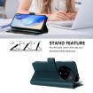 Xiaomi 14 Ultra Dark Green Leather Case - 9 Card Slots & Hand Strap - 4