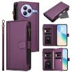 Xiaomi Civi 5 Pro Purple Leather Case: 9 Card Slots, Magnetic Closure - 1
