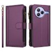 Xiaomi Civi 5 Pro Purple Leather Case: 9 Card Slots, Magnetic Closure - 2