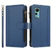 Ulefone Note 14 Leather Case: 9 Card Slots, Magnetic Closure, Dark Blue - 2
