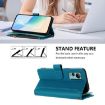 Ulefone Note 14 Leather Case: 9 Card Slots, Magnetic Closure, Turquoise - 4