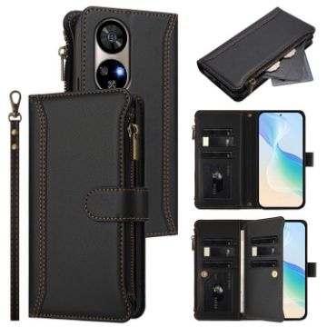 Ulefone Note 17 Pro Leather Case: Magnetic Closure, 9 Card Slots, Black - 1