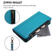 Ulefone Note 19 Turquoise Leather Case with 9 Card Slots & Hand Strap - 5