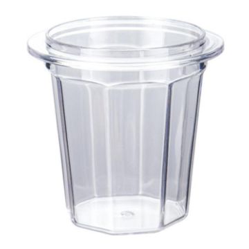 58mm Transparent Thickened PC Dosing Cup for Coffee Grinder - 1