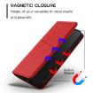 Xiaomi 14 Ultra Magnetic Frosted Flip Leather Case - Red - 5