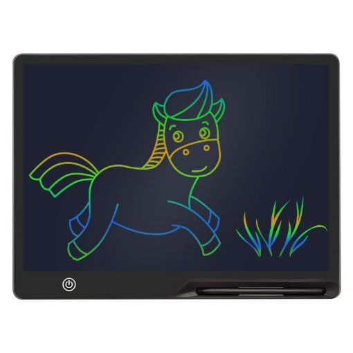 16" Rechargeable LCD Writing Tablet for Kids - Black/Color Writing - 1