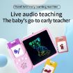 8.5" Children's Drawing Board with English Audiobooks, Blue, 112 Cards - 2