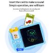 8.5" Children's Drawing Board with English Audiobooks, Blue, 112 Cards - 4