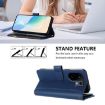 Vivo S30 Dark Blue Leather Case: Magnetic Closure, 9 Card Slots, Hand Strap - 4
