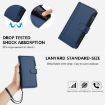Vivo S30 Dark Blue Leather Case: Magnetic Closure, 9 Card Slots, Hand Strap - 6