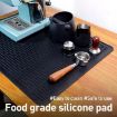 Silicone Coffee Machine Mat - Anti-Slip Drain Pad, 71x50cm, Black - 3