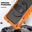 Samsung Galaxy Tab S10 FE+ Orange Silicone Hybrid Case with Strap - 4
