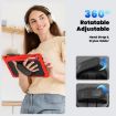 Samsung Galaxy Tab S10 FE+ Red Silicone Hybrid PC Case with Strap - 7