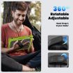 Samsung Galaxy Tab S10 FE+ Silicone Hybrid Case with Strap - Yellow Green - 7