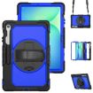 Samsung Galaxy Tab S10 FE+ Silicone Hybrid Case with Strap - Blue - 1