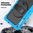 Samsung Galaxy Tab S10 FE+ Light Blue Silicone Hybrid Case with Strap - 4