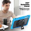 Samsung Galaxy Tab S10 FE+ Light Blue Silicone Hybrid Case with Strap - 5