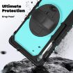 Samsung Galaxy Tab S10 FE+ Silicone Hybrid Case with Strap - Light Blue - 4