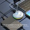White USB Multi-function Microphone with RGB Light and Built-in Sound Card - 2