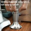 Mesh Texture Coffee Powder Pressing Hammer - 58.3mm Stainless Steel (Black) - 7