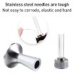 58.3mm Mesh Texture Coffee Powder Pressing Hammer Stainless Steel Silver - 4