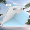 iPad Pro 13 2024 Light Blue Leather Case with Detachable Holder - 5