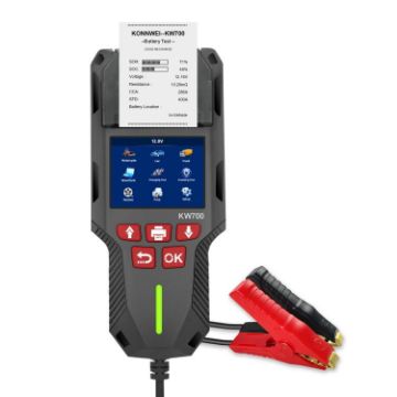 KONNWEI KW700 Car Battery Tester 12V/24V with Printer, 2.8" Screen - 1