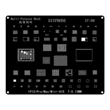 iPhone 13-13 Pro Max BGA Reballing Stencil - Precision Laser-Cut - 1
