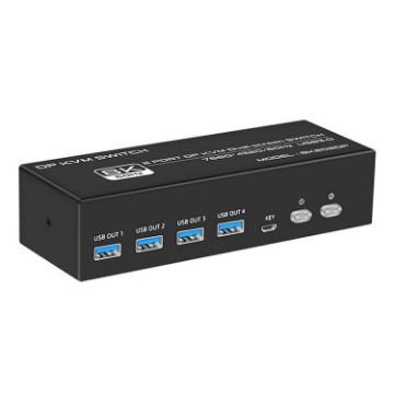FJGEAR FJ-8K202DP 8K 60Hz DP USB3.0 Monitor KVM Switch US Plug - 1